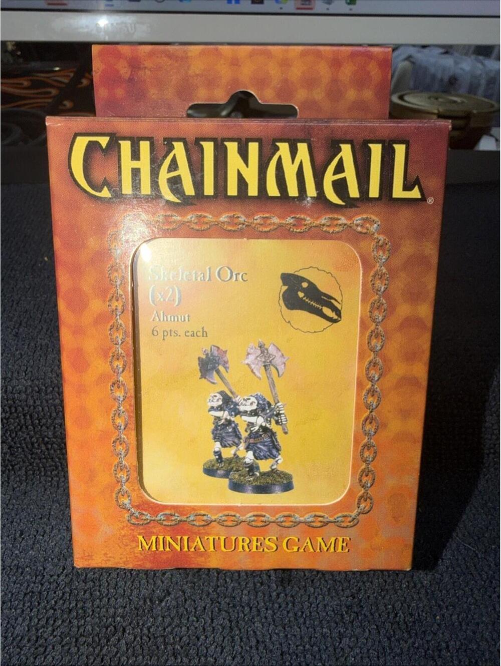 Dungeons & Dragons RPG/Chainmail Miniatures Game Skeletal Orcs Ahmut (2pcs)